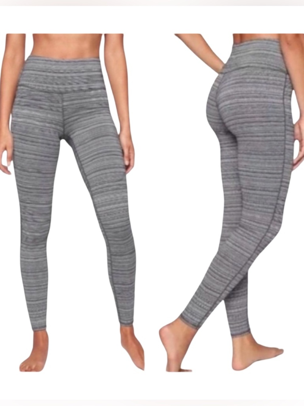 Athleta Jacquard Chaturanga Athletic Tight Legging Grey Size Small